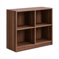 4-Cube Open Storage Bookcase, 31.5 x 11.8 x 31.5 in, Walnut Engineered Wood
